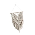 thumbnail image 4 of Macramé para colgar en la pared, decoración de pared Bohemia, detalles navideños, flecos de borlas con cuentas, elegante para sofá, guardería, dormito, 4 of 9