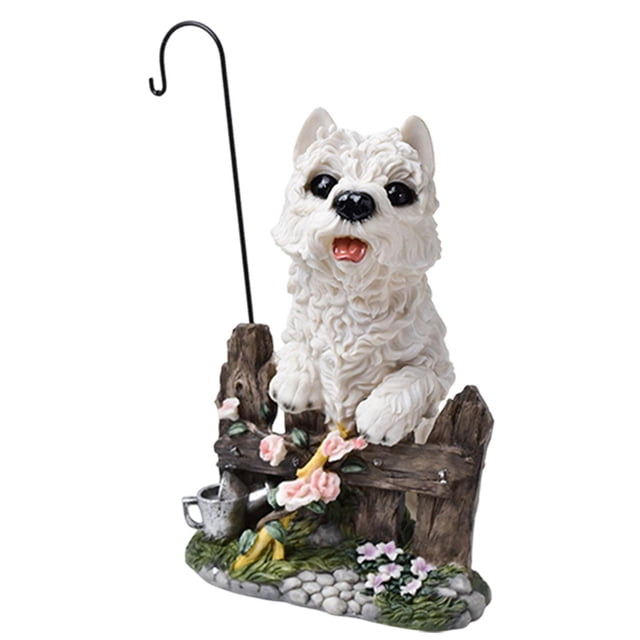 Estatua de perro, adorno de perro, resina coleccionable, decoración creativa para perros, estatuilla para exteriores, para balcón, césped, jardín, Estilo B