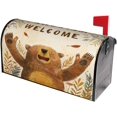 thumbnail image 2 of Brown Bear Mailbox Cover Mailbox Wraps, Waterproof Mailbox Covers Magnetic Post Box Cover Standard Size 21"X 18" Garden Yard Outside Farmhouse Home Decor, 2 of 6