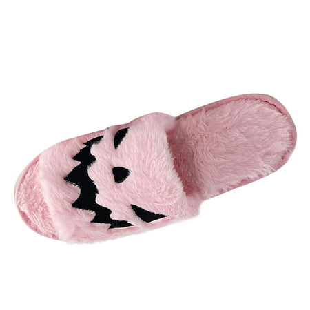 

Slippers For Women Pumpkin Cute House Warm Cotton Slippers