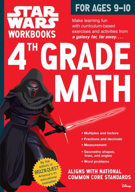 star wars workbook 4th grade math paperback walmart com