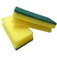 thumbnail image 1 of Rengöringssvamp (förpackning om 10), gul & grön, 1 of 3