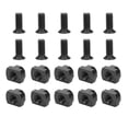 thumbnail image 3 of Tornillos y tuercas de riel Kit de tuercas planas firmes Mini surtido de tornillos y tapas portátiles Tornillo extraíble 10 piezas Vogacara OD000100-00B, 3 of 7