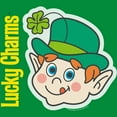 thumbnail image 2 of Men's Lucky Charms Leprechaun Face  Graphic Tee Kelly Heather 2X Large, 2 of 3