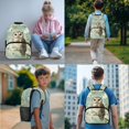 thumbnail image 2 of ZUXONGSY Cherry Blossom Owl Print School Bag and Lunch Box Set Kids Backpack Purse for Girls Boys Middle School Bookbag with Pencil Case and Water Bottle Holder Schoolbags Rucksack, 2 of 6
