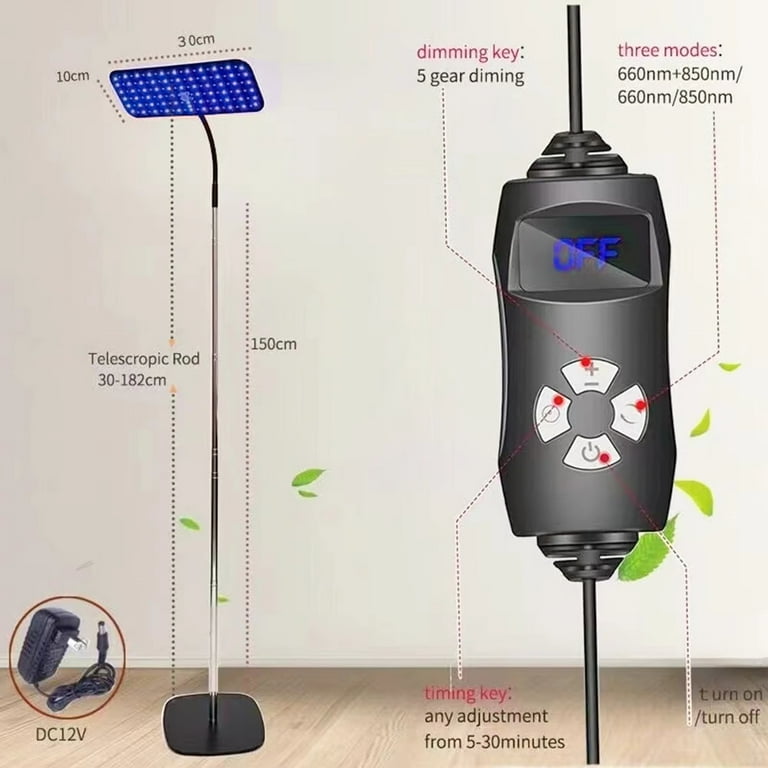 MAGICAL TANNING LIGHT LEDライト 192 LEDs Tanning Lamp 460nm Full Blue Lamp Portable Tanning Light