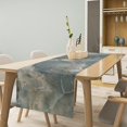 thumbnail image 3 of SHIQI-Gray Marble Table Runner Modern Abstract Stone Texture Kitchen Dinner Runner for Indoor Home Living Room Party Dining Table Decoration 13"x36", 3 of 4