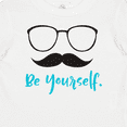 thumbnail image 4 of Inktastic Be Yourself, Glasses, Mustache - Black Blue Boys or Girls Baby T-Shirt, 4 of 5