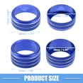 thumbnail image 4 of Unique Bargains Power Volume Tune 4WD Switch Knob Cover Ring for Toyota Tundra 2014-2021 Aluminum Alloy Blue (Set of 3), 4 of 6