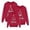 Red_001, variant on Matching Family Christmas Sweatshirts Printed O Neck Velvet Long Sleeve Pullover Sweatshirt Holiday Tops
