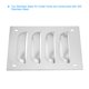 thumbnail image 4 of Cubierta de Ventilación Uxcell 4 x 4" Pantalla de Aleación de Aluminio Rejilla de Ventilación HVAC para Cocina Baño Pared Techo, 4 of 7