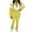 Yellow, variant on Bosfbaoi Women's Autumn/Winter Elastic Waist Color Block Track Suit - Long Sleeve Zip-Up Jacket & Leggings Set with Contrast Panels - Casual Sportswear Two-Piece