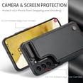 thumbnail image 2 of for Samsung Galaxy S22 Plus Premium PU Leather Back Case, Multiple Card Slots Design, Double Magnetic Clasp Study Kickstand RFID Blocking Classic Phone Cover for Samsung Galaxy S22 Plus, Black, 2 of 9