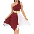 thumbnail image 4 of Vestidos de ballet para mujer, vestidos de baile de alabanza, escote en V, sin mangas, dobladillo irregular, ropa de baile, fiesta de graduación, vestido de danza litúrgica moderna, 4 of 5