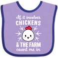 thumbnail image 3 of Inktastic If It Involves Chickens & The Farm Count me in Boys or Girls Baby Bib, 3 of 4