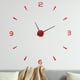 thumbnail image 1 of Uxcell 1-Pack Reloj de Pared 3D DIY, Reloj de Pared Sin Marco de 51" con 4 Números de Espejo para el Hogar, Rojo, 1 of 6