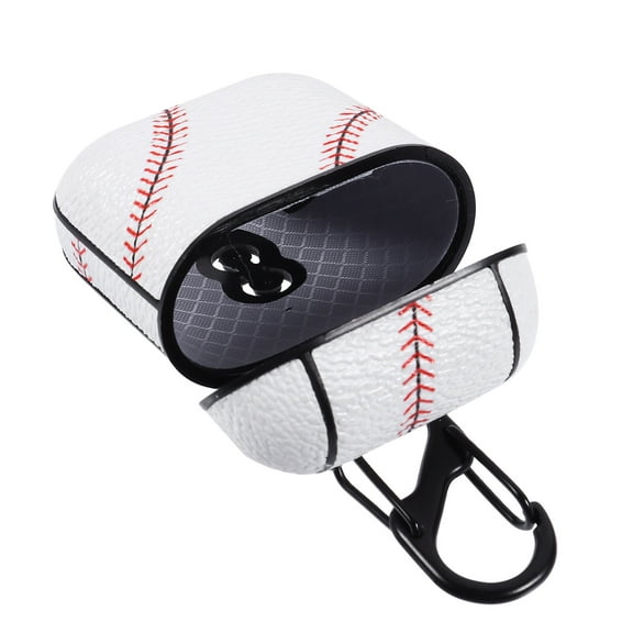 HOMEMAXS Earbud Baseball Headphone Case Wireless Earphone Case Miss 6x5x2.5cm White