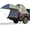 Gray Green with awning(5-5.2 Ft, Aluminum Rod, variant on JOYTUTUS Portable Pickup Truck Tent with Rainfly 5ft, Waterproof PU2000mm Double Layer for 2 Person,Green, Aluminum Pole