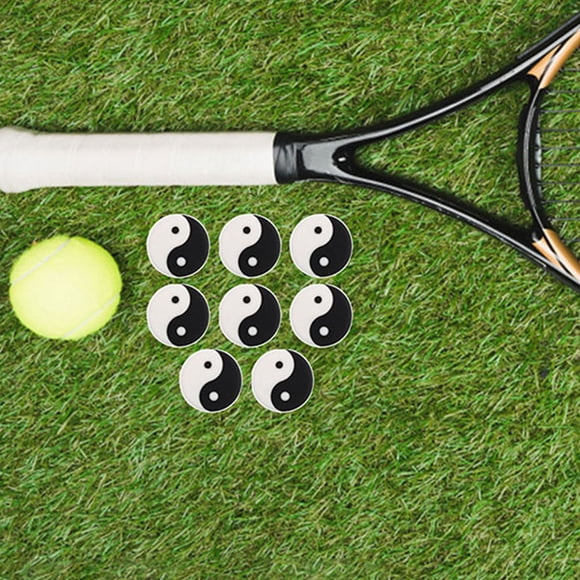 Mobutofu 8Pcs Assorted Color Tennis Racket Dampeners Silicone Shock Absorbers for Tennis Players