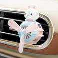thumbnail image 2 of Difusor De Coche Lindo Conejo Piloto - Hélice Giratoria Dibujos Animados Ventilador De Salida De Aire Automotriz Decoración Creativa De Perfume De Coche - Ambientadores Automotrices, 2 of 5