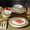 White, variant on Christian Siriano Akoya 24-Piece Dinnerware Set Porcelain, Black