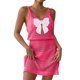 thumbnail image 1 of Mujeres Playa Humo, Nuevo Color Sólido Cuello en V Arco Corte Cubrir para el Desgaste Casual Y de Vacaciones, Vestido Ligero Estiramiento Túnica, 1 of 6