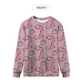 thumbnail image 3 of ZXSXSY Women Dinosaur Print Graphic Sweatshirts Crew Neck Long Sleeve Pullover Tops, 3 of 5