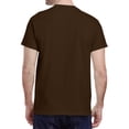 thumbnail image 3 of Jnriver Men's Short Sleeve Lightweight Heavy Cotton T-Shirt Regular-Fit Crewneck Tee for Casual Wear Gym Workout Summer Outfit - Dark Chocolate - M, 3 of 3