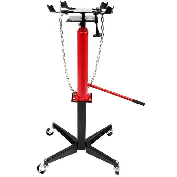 Cciyu 1100 LB Manual Hydraulic Transmission Jack w/ 360Â° Swivel Wheels Lift Hoist