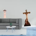 thumbnail image 2 of Estatua de resina tradicional china de niña y escultura religiosa sagrada de Jesús, Madre María, figura en miniatura para dormitorio, oficina, mesa, r, 2 of 8