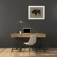 thumbnail image 3 of Stellar Design Studio 18x15 White Modern Wood Framed Museum Art Print Titled - Buffalo Impression 2, 3 of 4