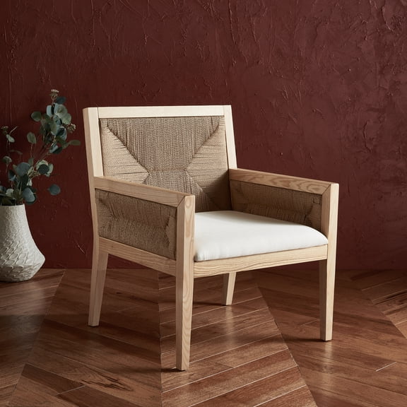 Safavieh Couture Emilio Modern Woven Accent Chair, Natural