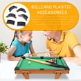 thumbnail image 1 of OULII 2Sets Doublure de Table de Billard Noire Kit de Remplacement Résistant à l'Usure pour Accessoires de Table de Billard, 1 of 5