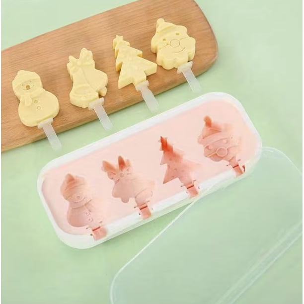 1 Juego de molde de helado de silicona casero diy for el hogar, herramienta for palitos de queso, molinillo de paletas de sorbete de helado