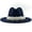 Dark blue, variant on Charmgo Bucket Hat Clearance, Women's British Style Fashion Elegant Jazz Hat Pearl Ring with Top Hat Big Brim Hat Ladies Woolen Hat Trucker Hats Women, Hats for Men Hot Pink L