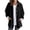 Black, variant on Jacket Women Fall Winter Long Sleeve Casual Button Down Collared Bed Jackets Fuzzy Warm Coat Outerwear