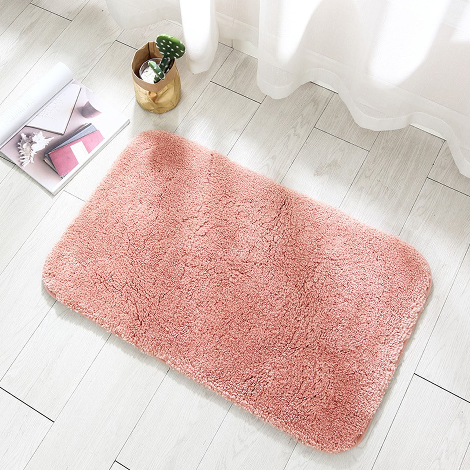 "Floleo Clearance Microfiber Bathroom Rugs Bath Mat Extra Thick, Soft