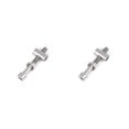thumbnail image 2 of QualitChoice Alloy Seat Post Fixing Portable Detachable Anti-rust Screws Outdoor Sports Cycling Replacing Parts Silver M5x40 2Set, 2 of 6