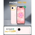 thumbnail image 2 of Funda Miracase para iPhone 17E/16E con pantalla de cristal rosa, 2 of 6