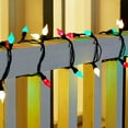 Holiday Time Indoor & Outdoor LED Warm White, Green & Red Glass C3