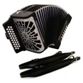 thumbnail image 1 of Acordeón Hohner Compadre Tono GCF Sol A48221 Negro con correas y estuche HOHNER A48221, 1 of 7