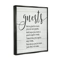 thumbnail image 3 of Stupell Industries Guests Feel At Home Jet Black Framed Floating Canvas Wall Art, 16x20, by Lettered and Lined, 3 of 9