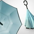 thumbnail image 2 of Umbrella Double Reverse Umbrella Fiber Waterproof Light Weight Inverted Umbrella with C Shaped Handle, 2 of 5