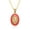 A070, variant on Religious Drip Oval Pendant Necklace For Women