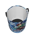 thumbnail image 3 of Demon Slayer Large Laundry Basket With Handle, Collapsible Laundry Hamper, Dirty Clothes Storage Basket For Living Room, Bathroom, Bedroom, College Dorm, 3 of 8