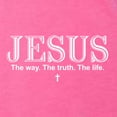 thumbnail image 5 of Wild Bobby Jesus the Way. The Truth. The Life Inspirational/Christian Women Tri-Blend Racerback Tank Top, Vintage Pink, X-Large, 5 of 5