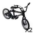 thumbnail image 1 of 2x Mini Modelo de Bicicleta 1:18 Hugo Juguetes de Fundición a Presión Negro 2 piezas, 1 of 9