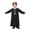 Black, variant on Kids Thobe for Muslim Boys Arab Tobes Long Sleeve Kaftan Embroidered Robe with Pockets Arabic Abaya Clothes Black, 10-11 Years