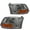 Smoke Amber, variant on For 2009-2012 Dodge Ram 1500 2500 3500 Black Clear Headlights Assembly Pair