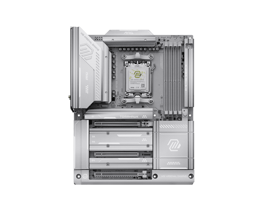 MSI MAG X870E TOMAHAWK MAX WIFI PZ AM5 AMD X870E PCIe 5.0 USB 40/20/10/5Gbps Type A/C Wi-Fi 7 ATX Back-Connect Motherboard